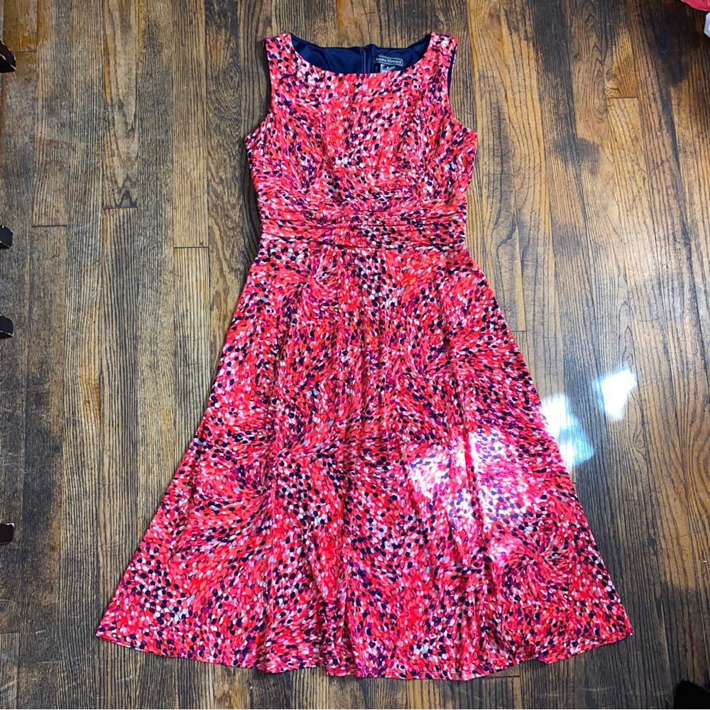 Jessica Howard Flowing Patterned Multi Color Dress size 8